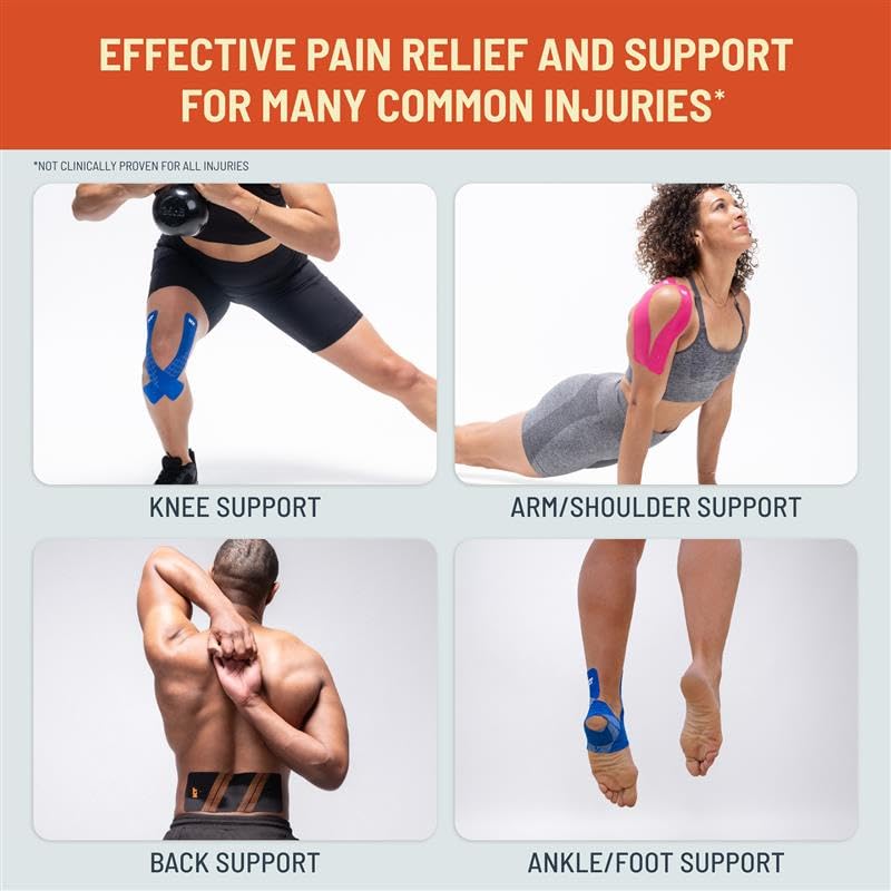 KT Tape detalle de textura de algodón que mejora transpiración y confort