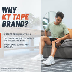 KT Tape detalle de la textura tejida que mejora la transpiración y comodidad al moverse