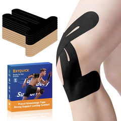 KTQUICK paquete frontal de 12 tiras para rodilla, opción resistente