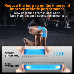 KTQUICK cinta en rodilla tras ducha, mantiene adherencia y funcionalidad
