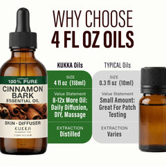 KUKKA corteza de canela natural junto al aceite indicando origen botánico