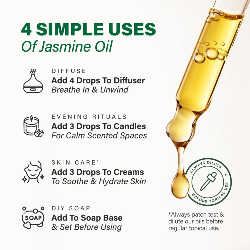 KUKKA aceite de jazmín en roll-on casero listo para aplicar en piel