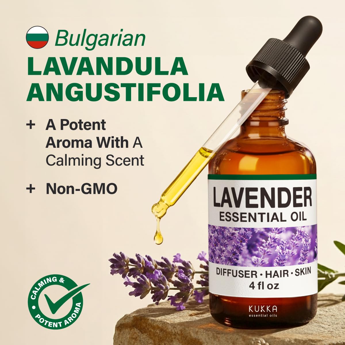 KUKKA lavanda en difusor eléctrico ilustrando uso sencillo para perfumar espacios