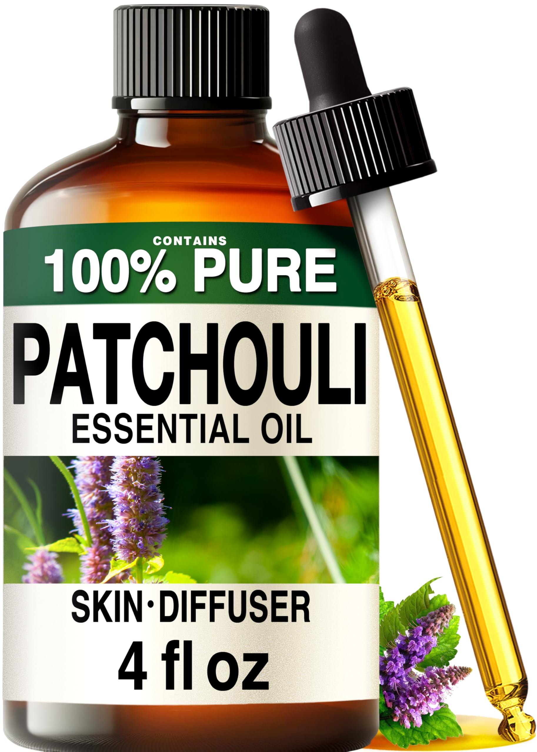 KUKKA aceite patchouli frente del empaque mostrando contenido y pureza