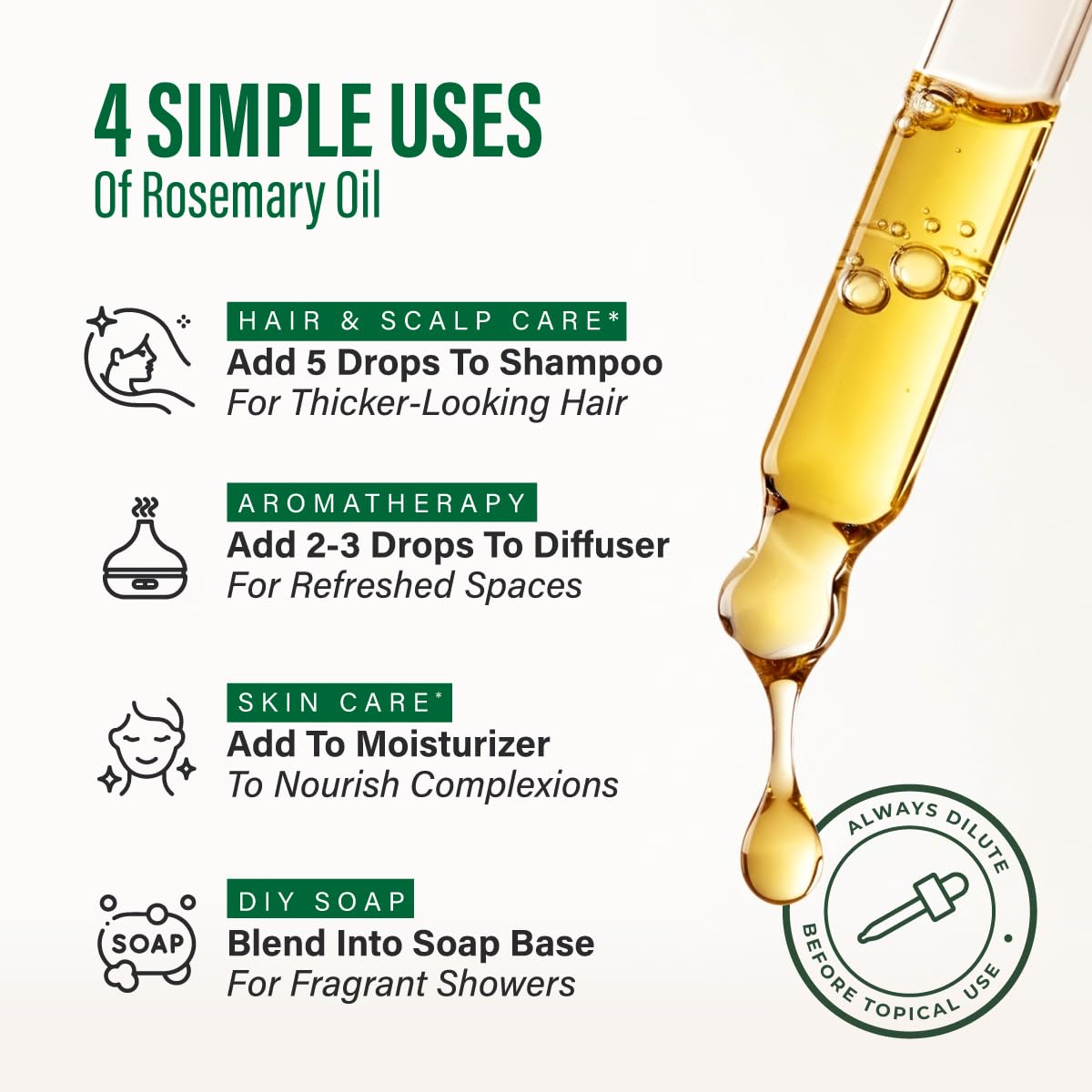 KUKKA essential oils frasco y moldes de jabón, ideal para DIY cosmético