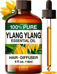 KUKKA frasco delantero de ylang ylang mostrando presentación de 4 fl oz y aroma floral