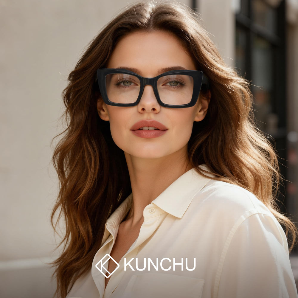 kunchu gafas kunchu en ambiente de estilo para combinar con outfit
