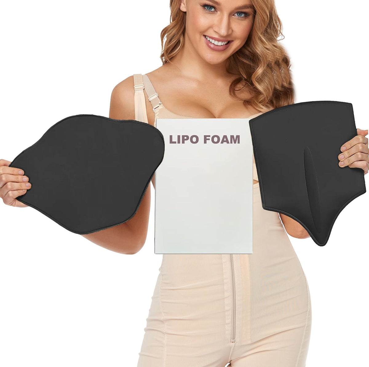 KUSMOO tabla frontal vista delantera para compresión abdominal y soporte