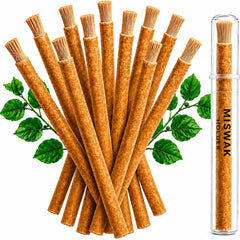 KUZANOX miswak frontal envasado mostrando sellado al vacío y frescura