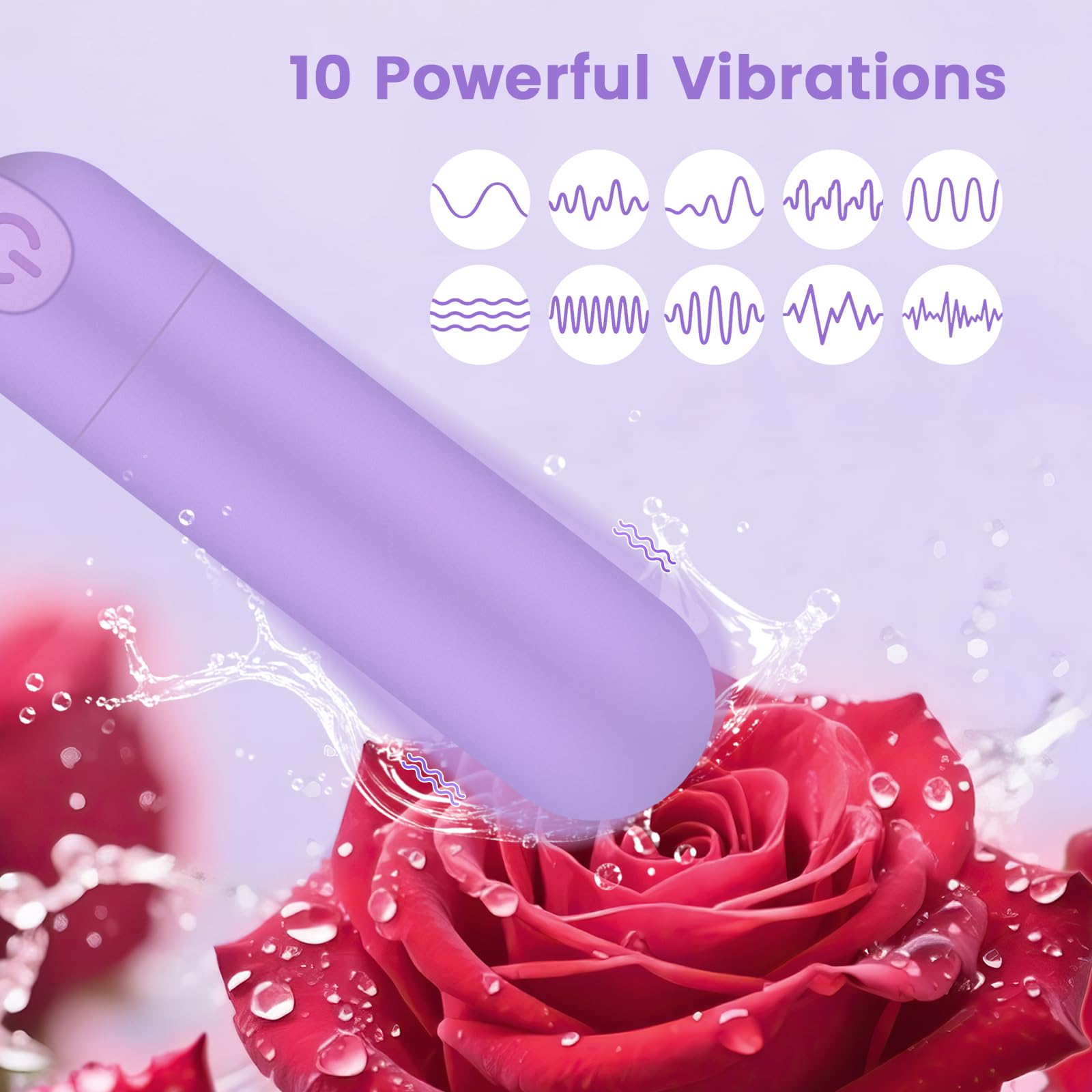 Kverg mini massager en uso en la mano para alivio localizado y discreción