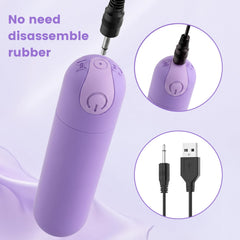 Kverg mini massager textura de silicona suave, tacto agradable y seguro