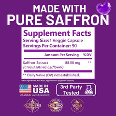 Kwala Nutrition textura del extracto de azafrán en primer plano para valorar pureza