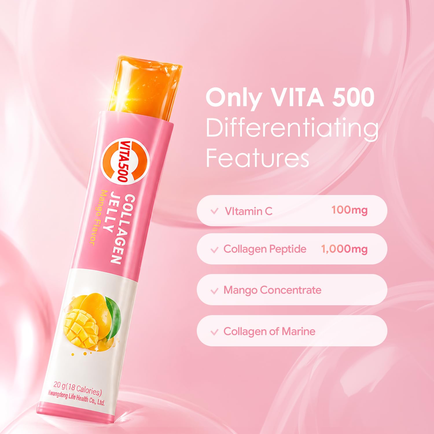 KWANGDONG stick abierto con textura de gelatina, fácil de consumir