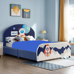 KWEPZEY puesta en dormitorio azul mostrando estética y ventilación para noches más frescas