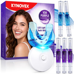KYNOVEX caja frontal del kit mostrando aplicadores y luz LED para inicio rápido