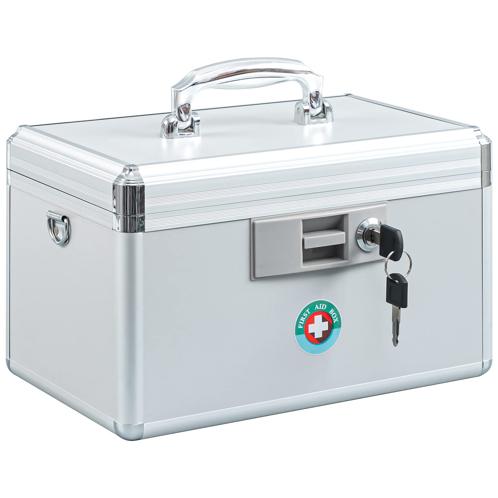 KYODOLED vista frontal de la caja mostrando diseño y cerradura, seguridad portátil