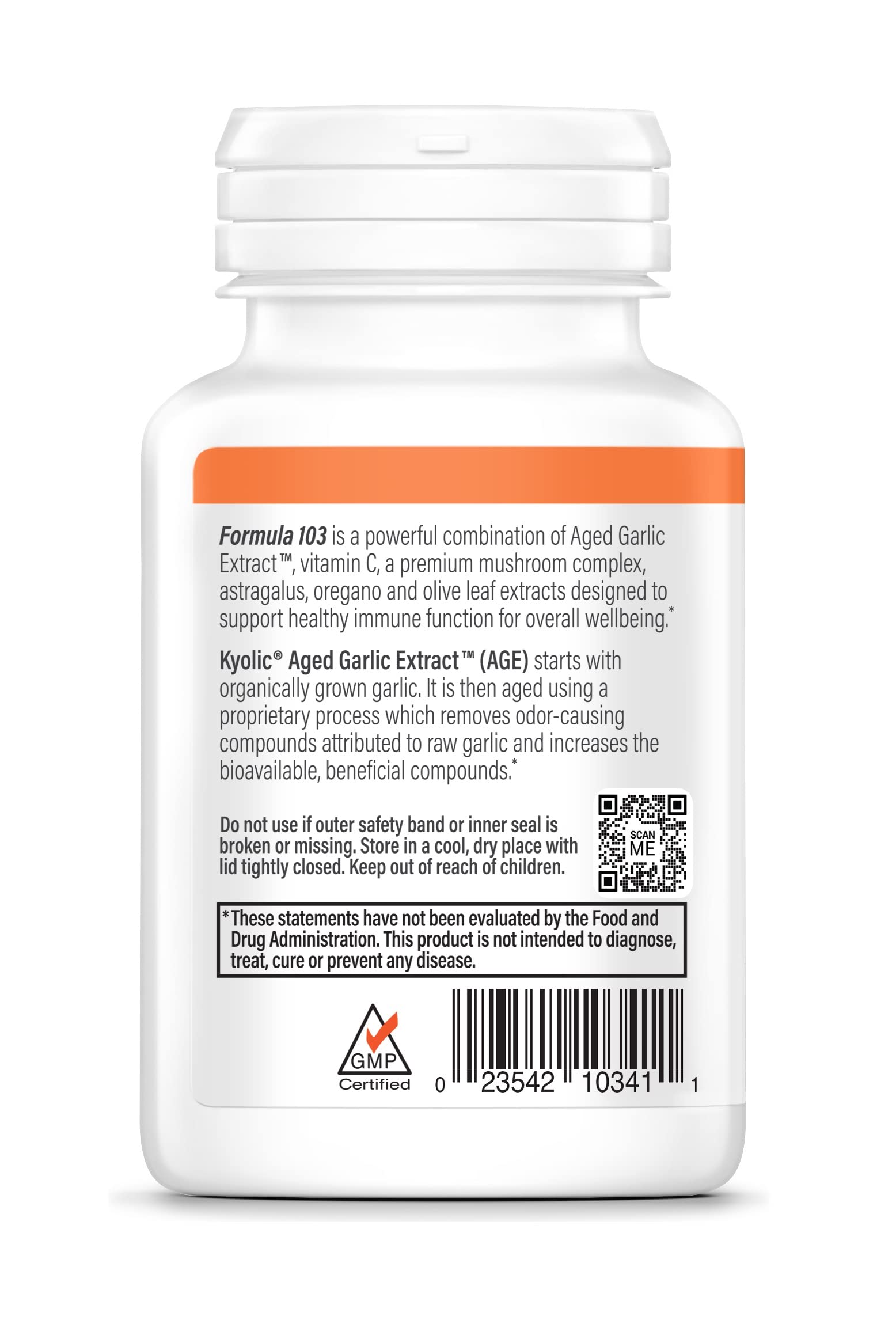 Kyolic cápsulas detalle de textura para ver formulación sin olor