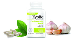 Kyolic estilo de vida desayuno saludable con frasco, apoya rutina diaria