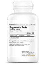 Kyolic etiqueta con información nutricional y calidad certificada