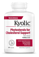 Kyolic Formula 107 frente del envase mostrando etiqueta y beneficios