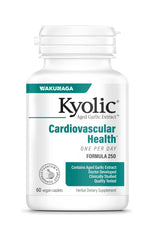 Kyolic envase frontal mostrando 60 caplets y conveniencia diaria