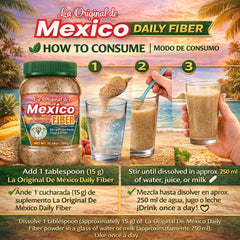 La Original de Mexico polvo en cuchara listo para añadir y medir fácil