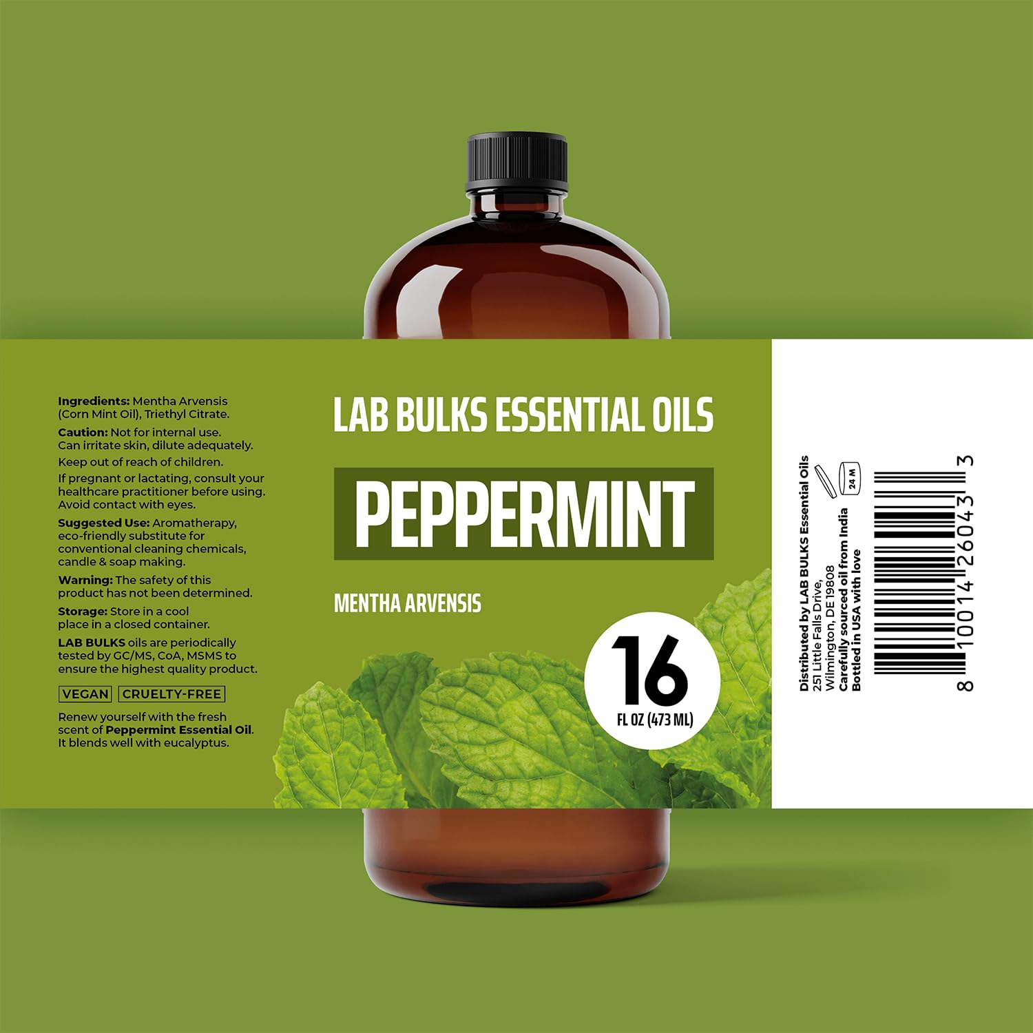 Lab Bulks primer plano del aceite mostrando color y textura natural