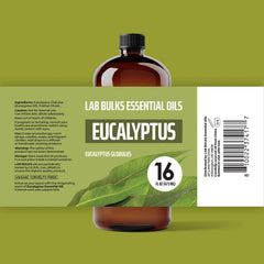 Lab Bulks Essential Oil botella ámbar detalle, protege aroma