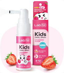 LAB 52 spray frontal mostrando envase y diseño para uso infantil