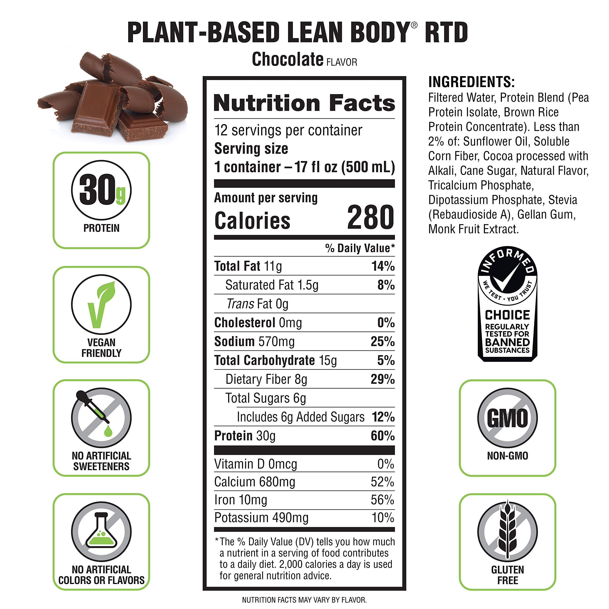 Labrada etiqueta con lista de ingredientes sin gluten ni soja