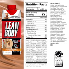 Labrada etiqueta nutricional en primer plano, 40 g proteína y vitaminas