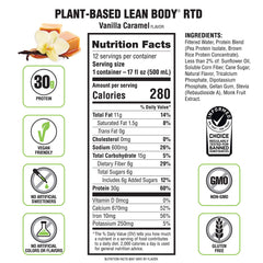 Labrada etiqueta nutricional destacando 30 g de proteína por porción