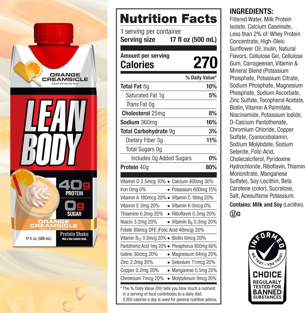 Comparación de tamaño del envase Labrada 17 fl oz junto a una botella de agua para escala