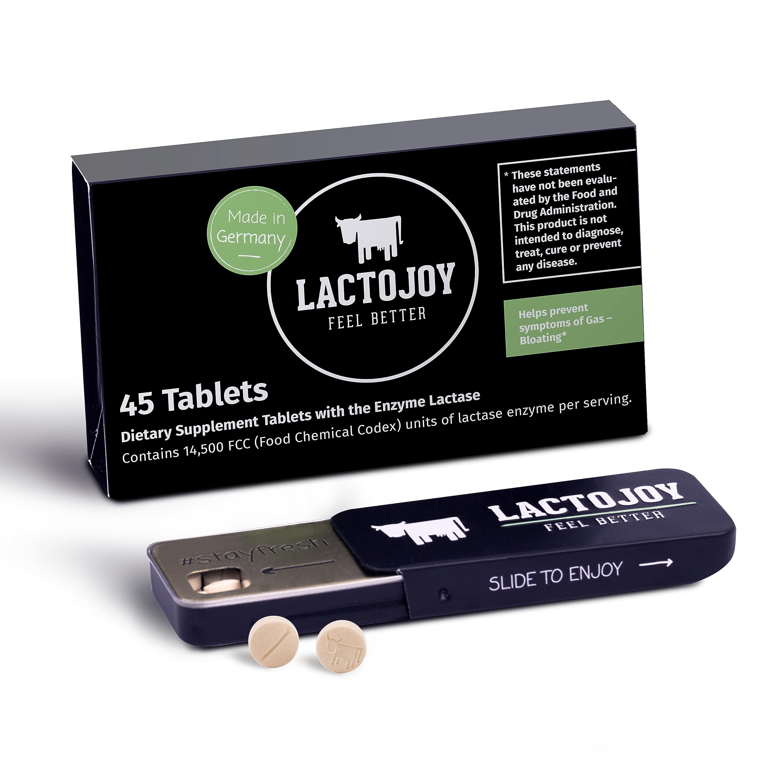 LactoJoy envase frontal compacto que facilita su transporte y discreción