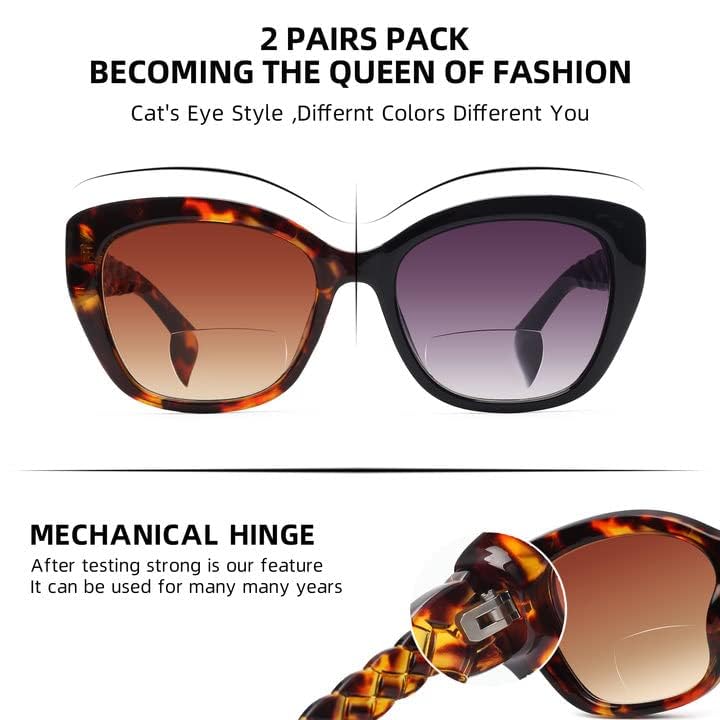 LADEESSE primer plano lente bifocal que facilita lectura cercana