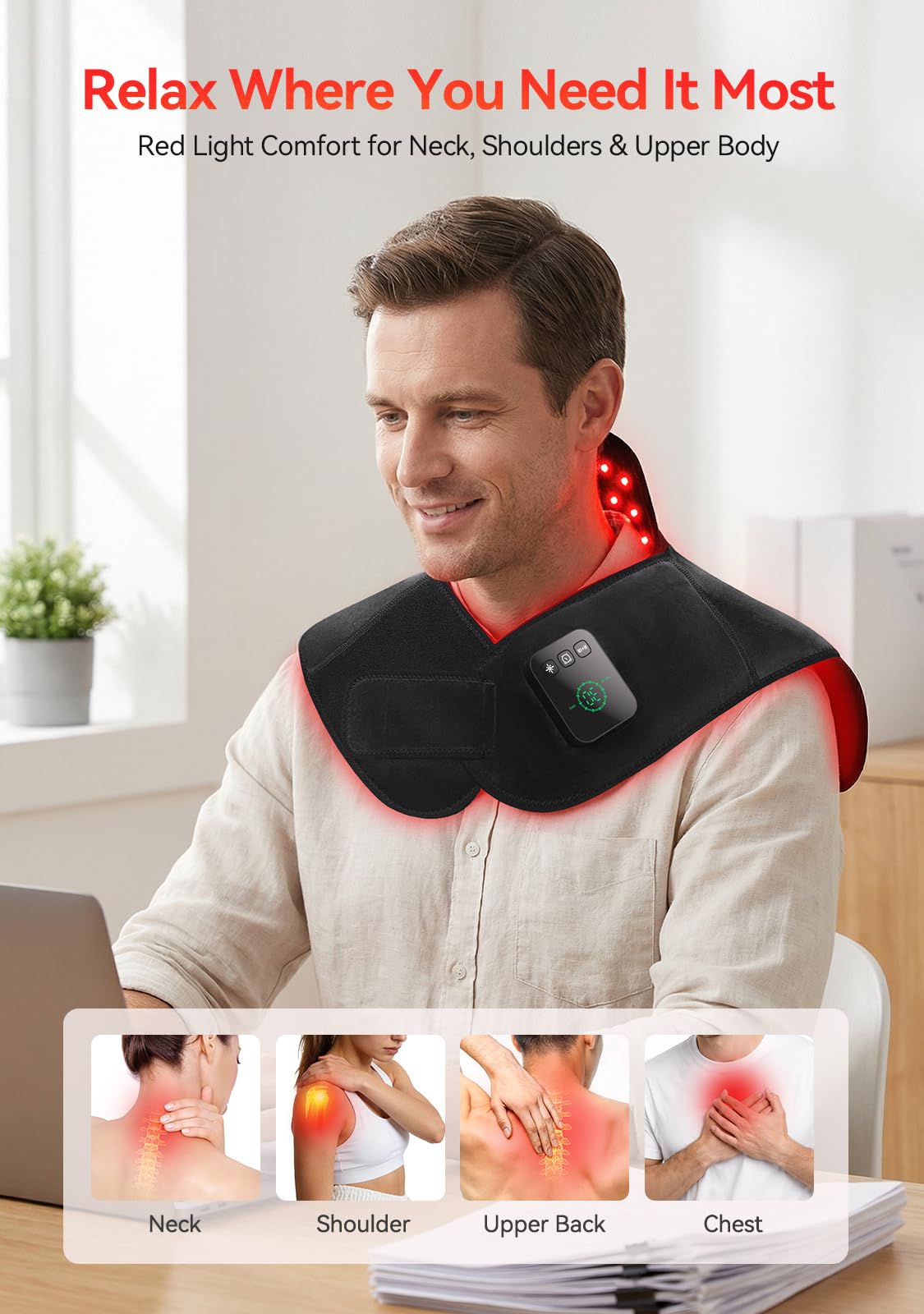 LAFCARE detalle de 104 LEDs para una emisión uniforme y eficaz
