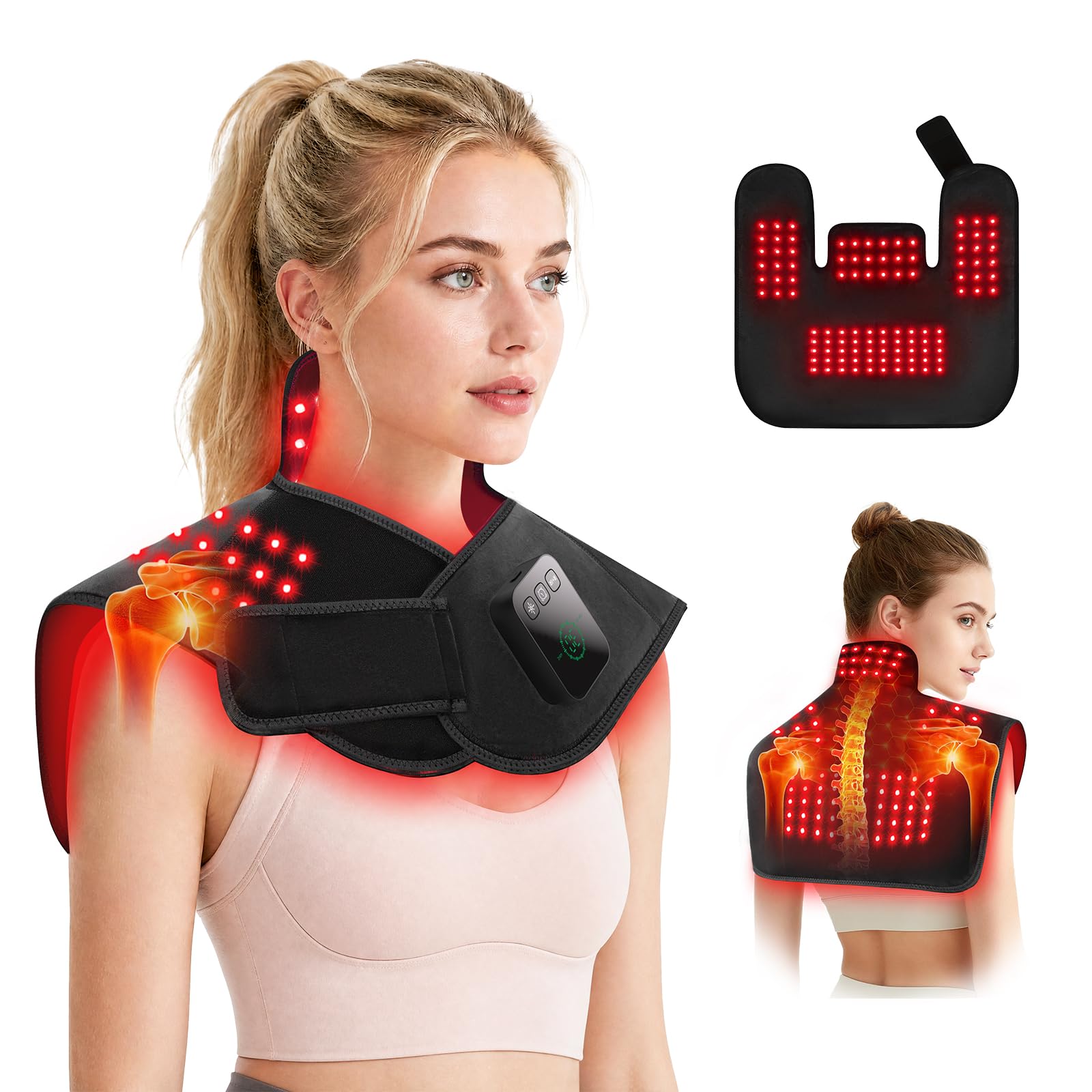 LAFCARE frente del pad mostrando forma ergonómica y cobertura completa