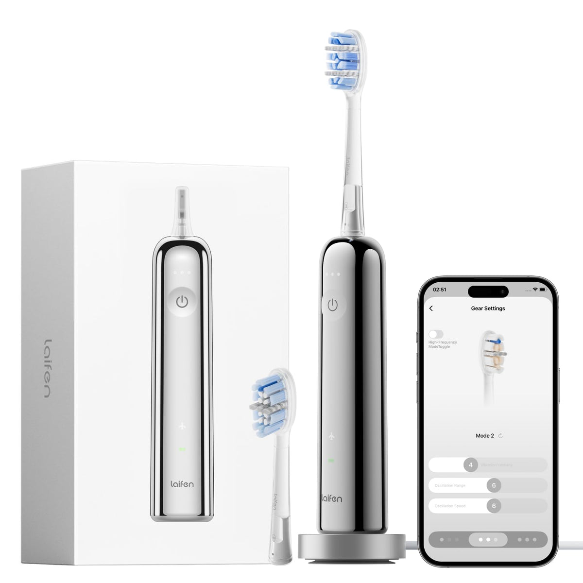 Laifen Wave Pro vista frontal mostrando diseño elegante y controles