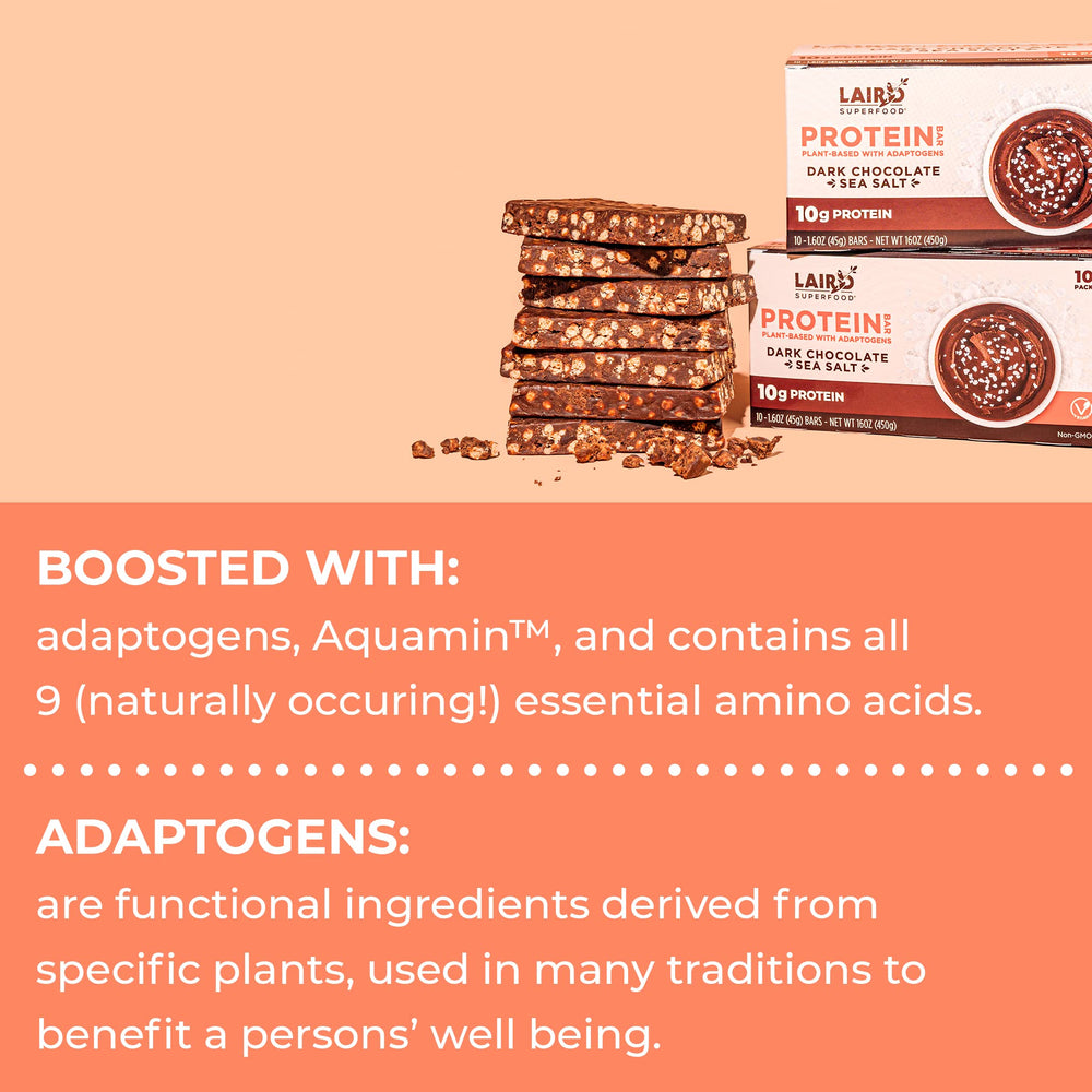 Laird Superfood caja de 10 unidades dispuesta, conveniente para almacenamiento en despensa