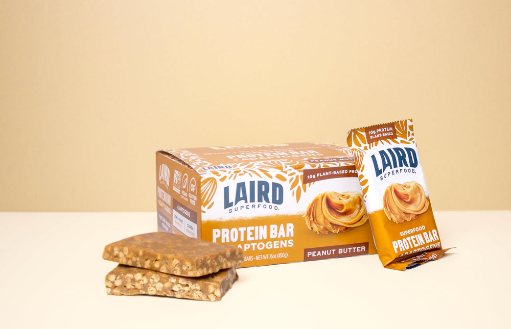 Laird Superfood ingredientes principales cacahuate y mezcla de hongos funcionales