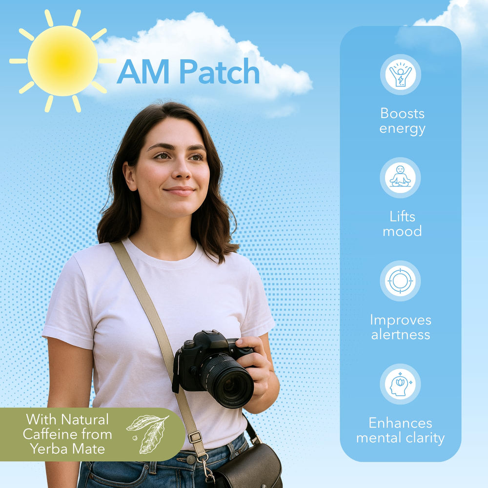 Laki Naturals parche aplicado en el antebrazo demostrando facilidad de uso