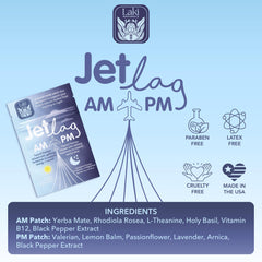 Laki Naturals estuche de viaje con parches dentro del neceser, práctico para vuelo