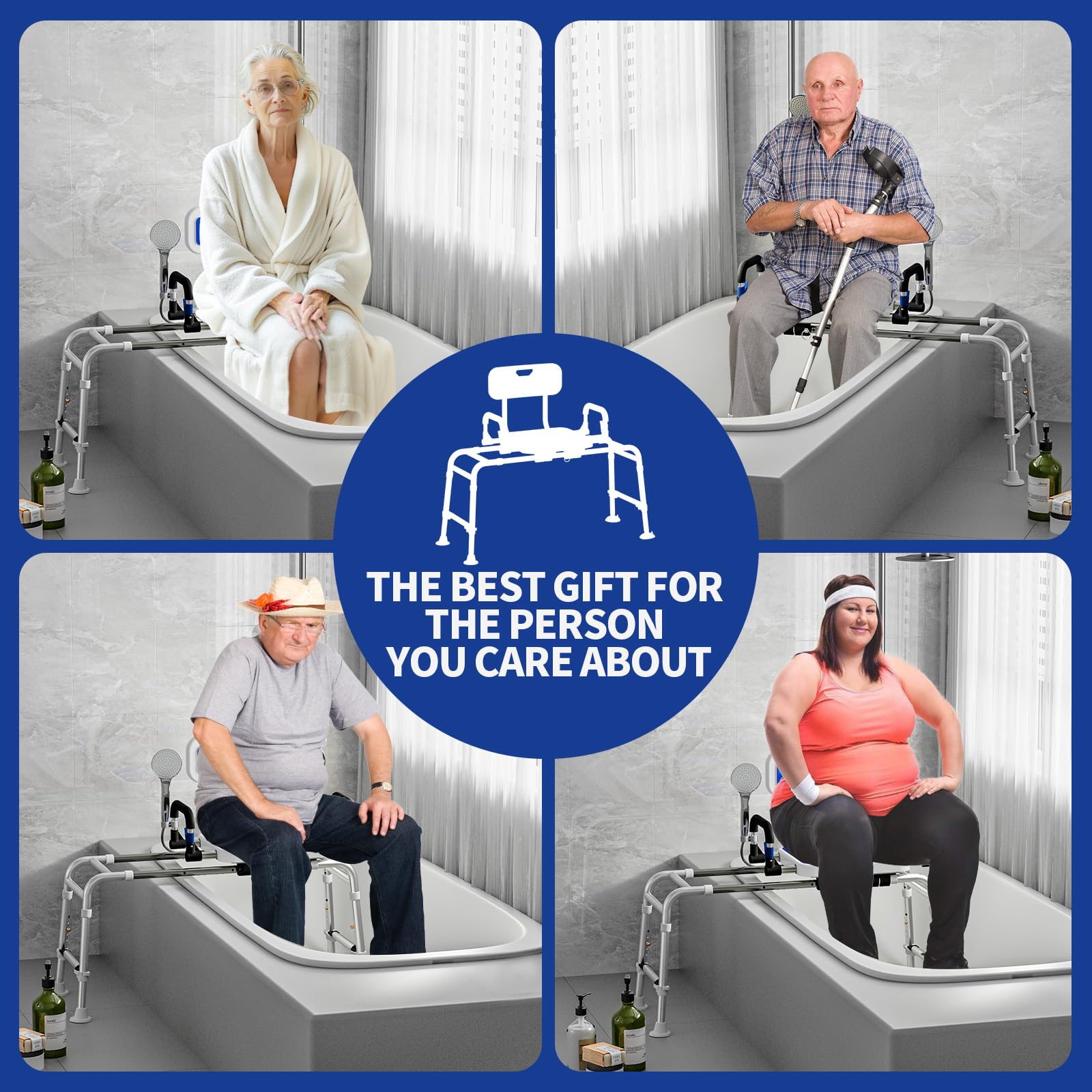 Lamorland caddy integrado con artículos de baño al alcance y organizado