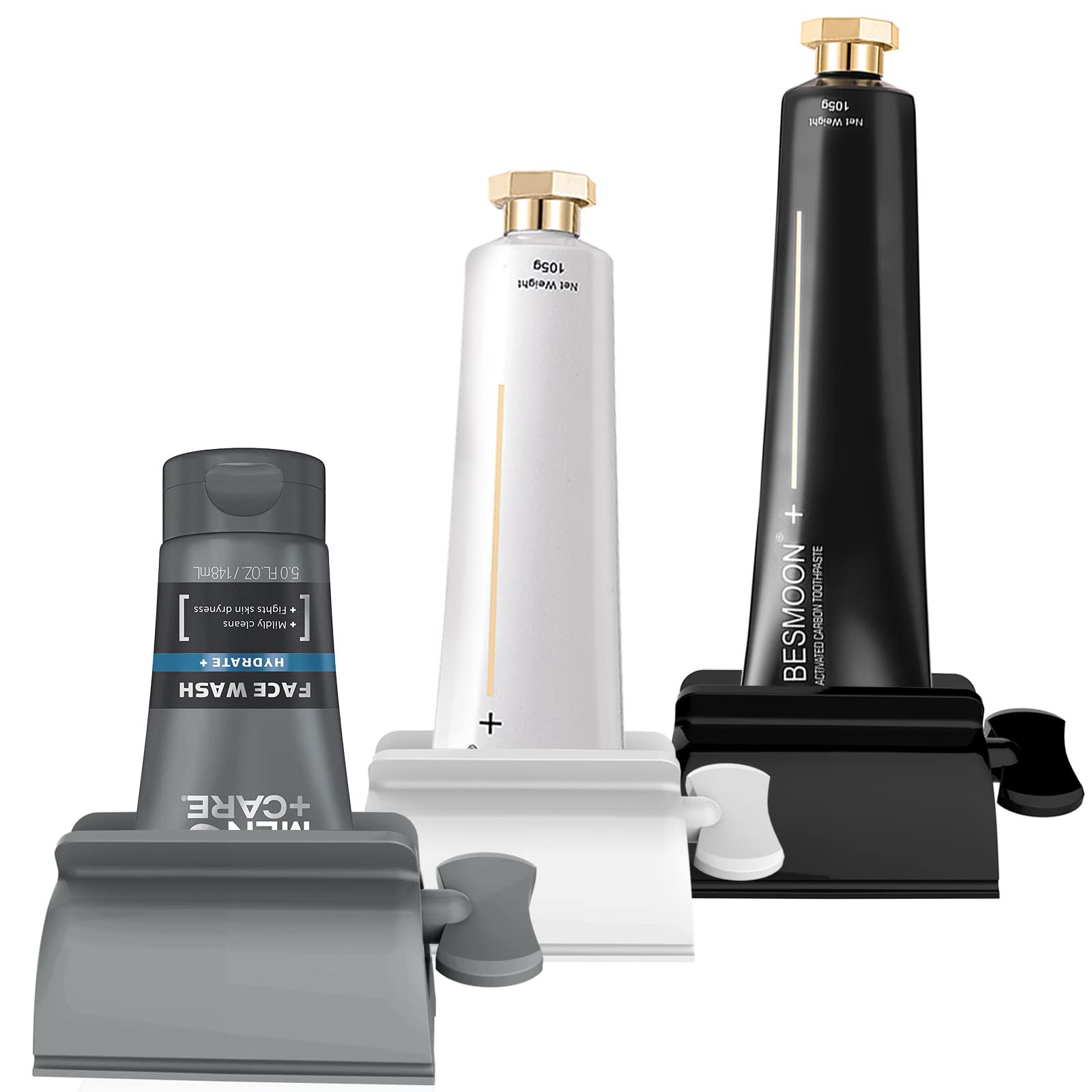 LAMY exprimidor paquete frontal mostrando los tres exprimidores y ahorro