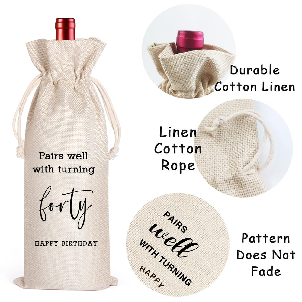LANBAIHE bolsa alojando botella de vino, presentación elegante y fácil