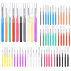 lanjue paquete 200 cepillos interdental portátil limpieza precisa