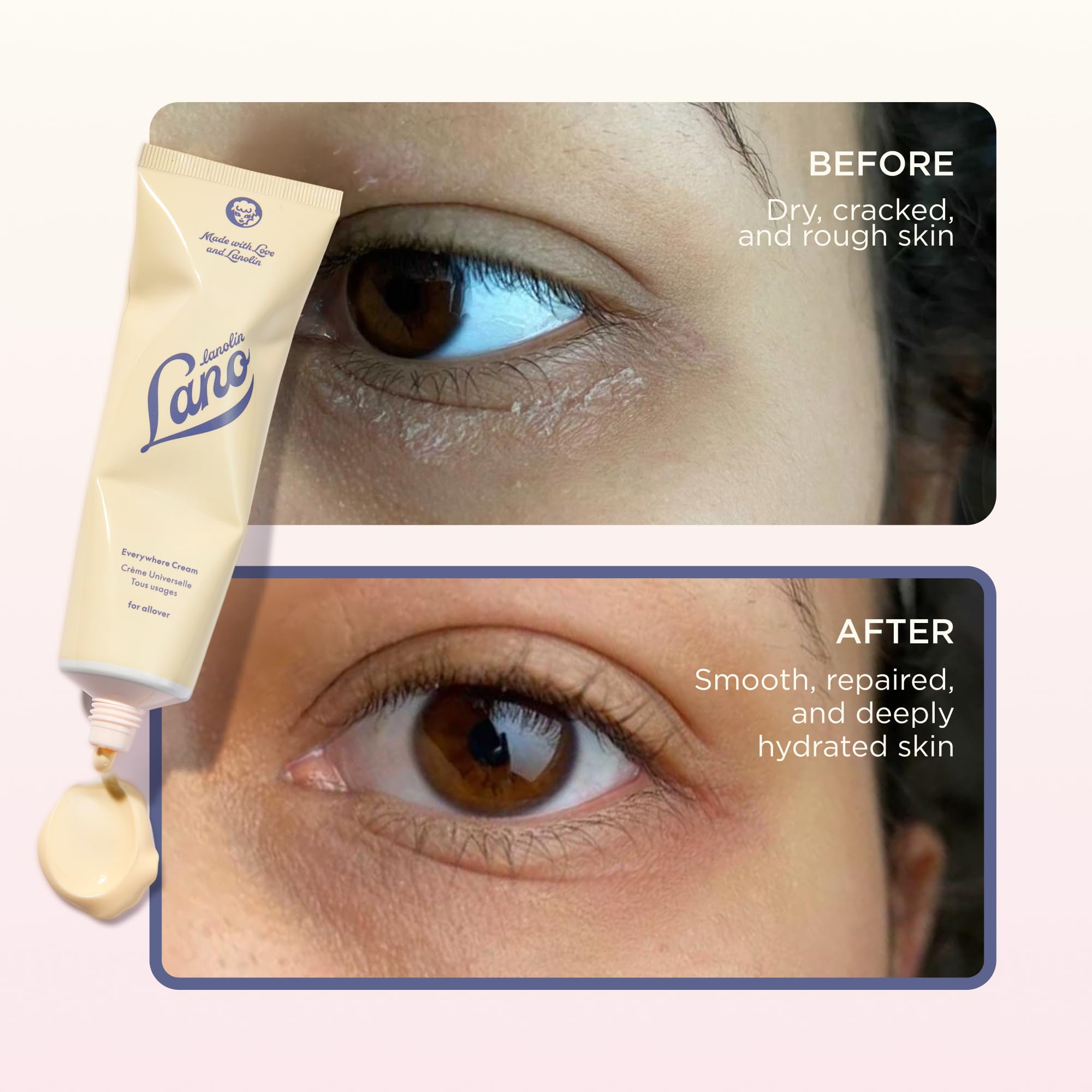 Lanolips etiqueta con ingredientes destaca lanolina y vitamina E