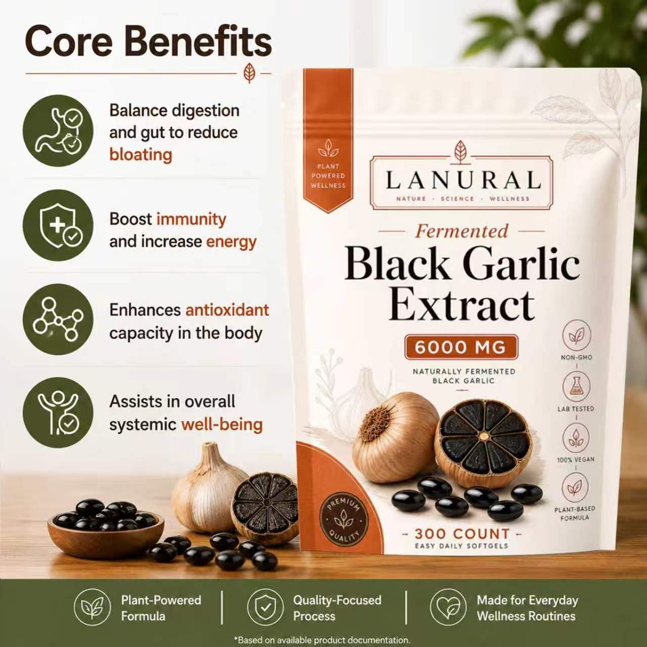 Lanural etiqueta trasera con información nutricional y beneficios claros