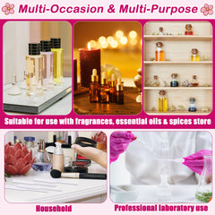 Larbeti uso en mostrador de perfumería, prueba higiénica para clientes y personal