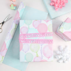 LaRibbons paquete listo para baby shower con combinación de tonos pastel, aspecto armonioso